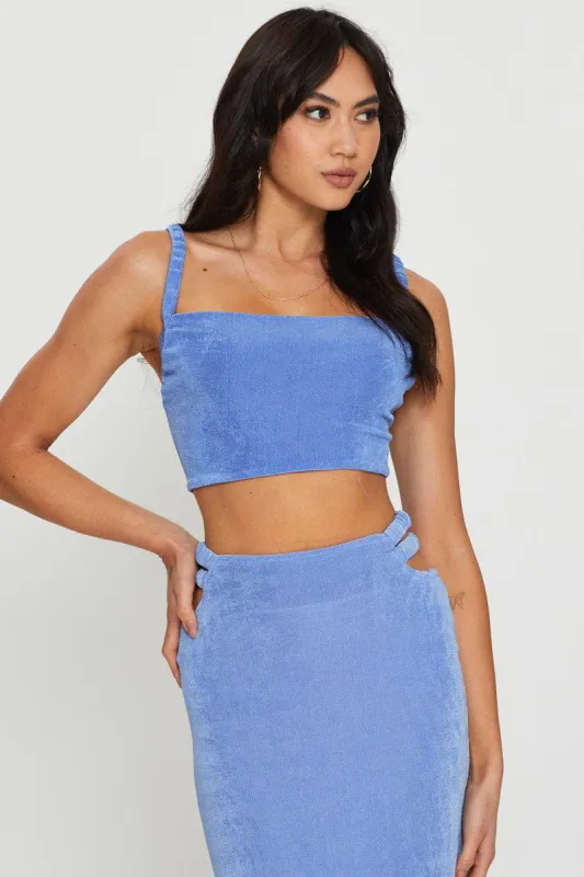 Purple Crop Top made by Ally Fashion