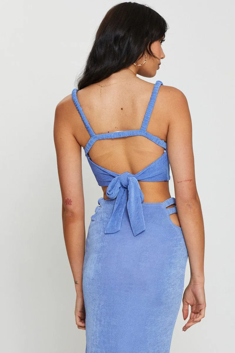 Purple Crop Top sold by Ally Fashion product image thumbnail 5