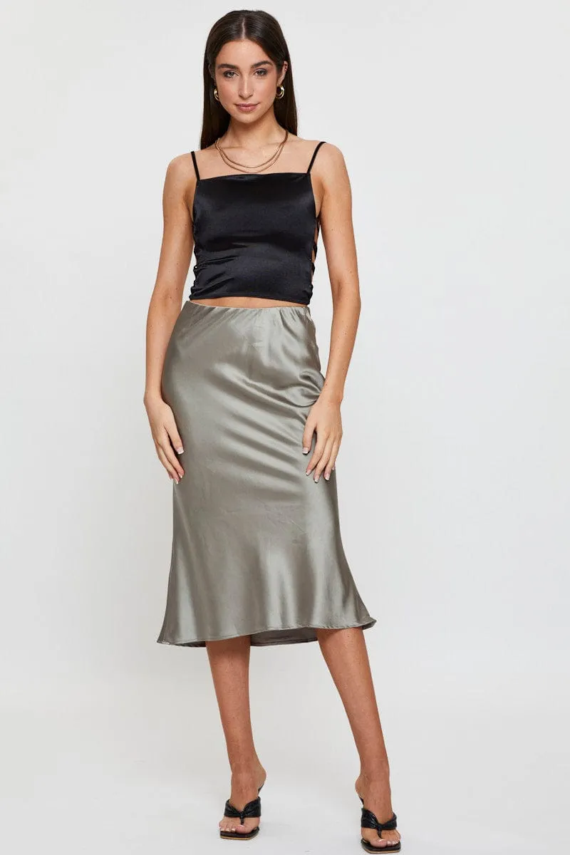 Black Lace Up Top Cami sold by Ally Fashion product image thumbnail 3