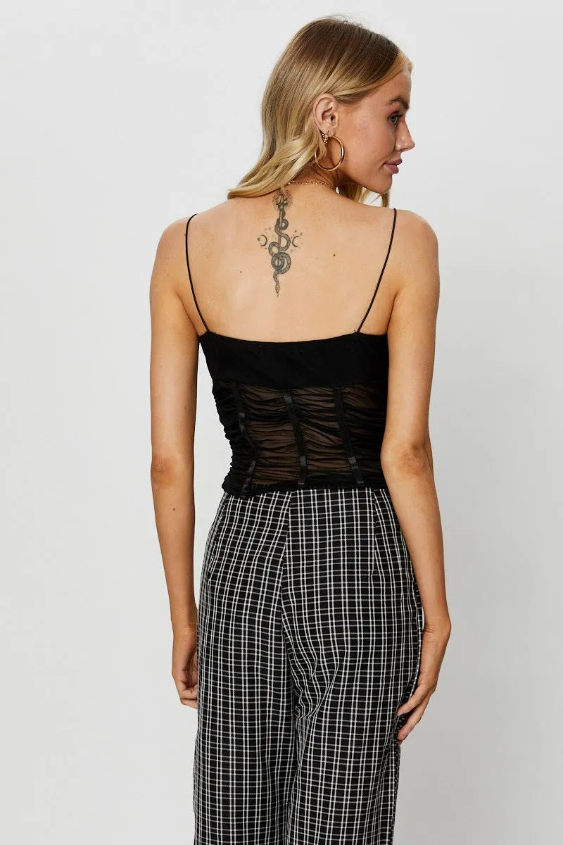 Black Corset Singlet Mesh sold by Ally Fashion product image thumbnail 4