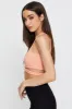 Orange Cut Out Top Crop sold by Ally Fashion