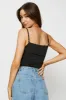 Black Ruched Top sold by Ally Fashion