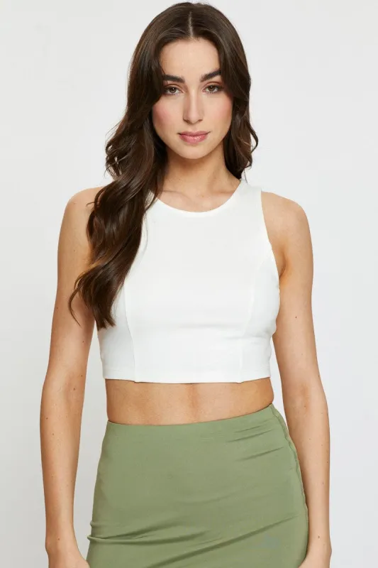 White Crop Top sold by Ally Fashion