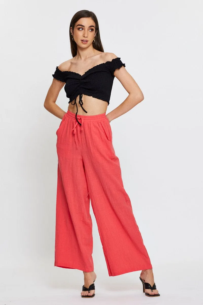 Black Bardot Top Ruche sold by Ally Fashion product image thumbnail 2