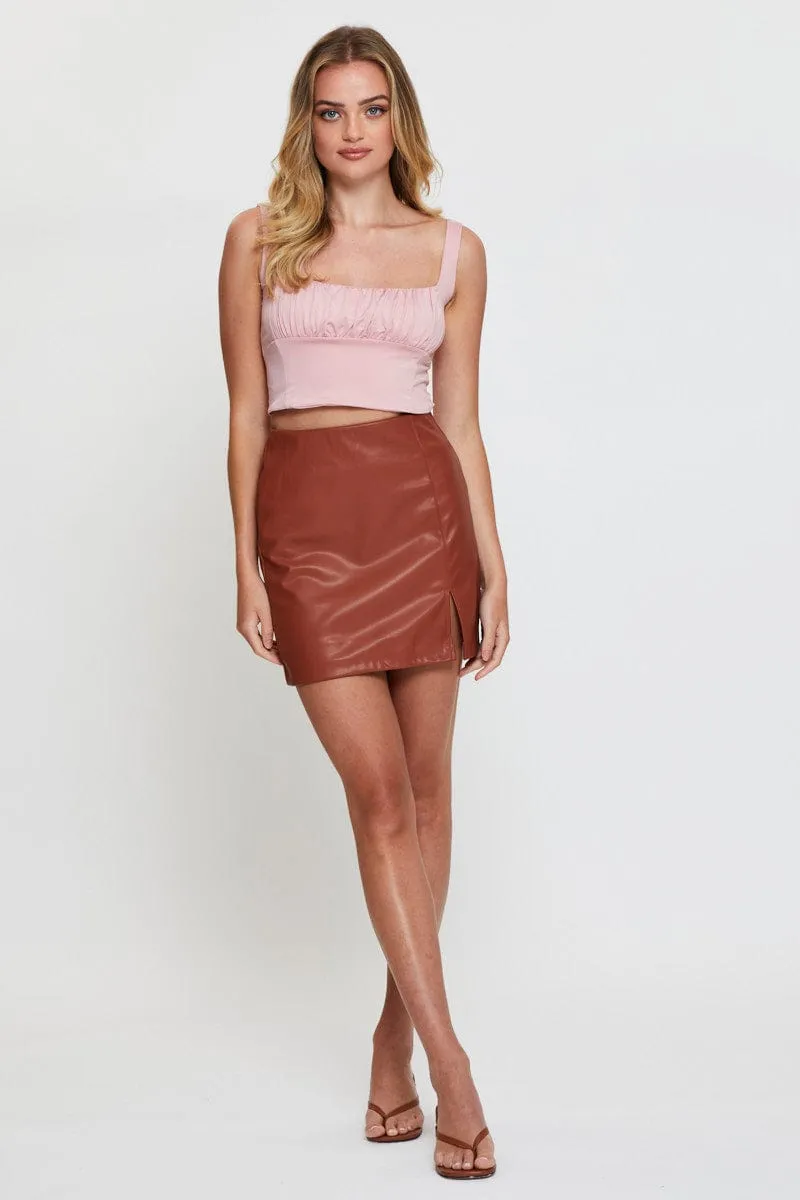 Pink Crop Top sold by Ally Fashion product image thumbnail 2