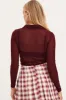 Brown Shirt Long Sleeve Mesh sold by Ally Fashion