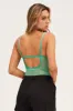 Green Bodysuit Sleeveless Sweetheart Lace sold by Ally Fashion