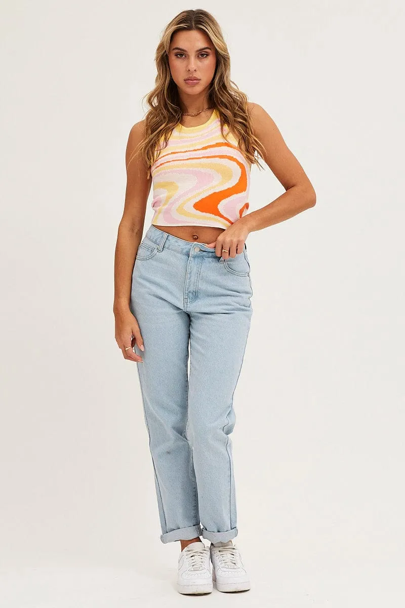 Print Marble Knit Top sold by Ally Fashion product image thumbnail 2