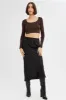 Brown Knit Top Long Sleeve Crop sold by Ally Fashion