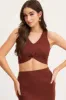 Brown Knit Top Sleeveless Crop sold by Ally Fashion