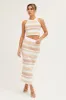 Stripe Knit Top Sleeveless Crop Round Neck sold by Ally Fashion