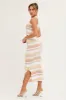 Stripe Knit Top Sleeveless Crop Round Neck sold by Ally Fashion