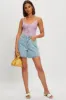 Purple Ruched Ribbed Knit Cami sold by Ally Fashion