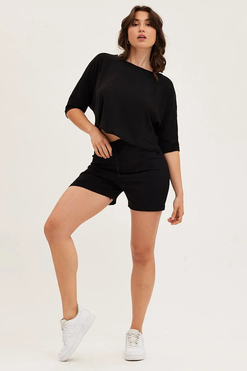 Black Oversized Lounge Knit Set sold by Ally Fashion product image thumbnail 2