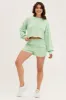 Green Loungewear Shirts Crop Cotton sold by Ally Fashion