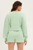 Green Loungewear Shirts Crop Cotton sold by Ally Fashion