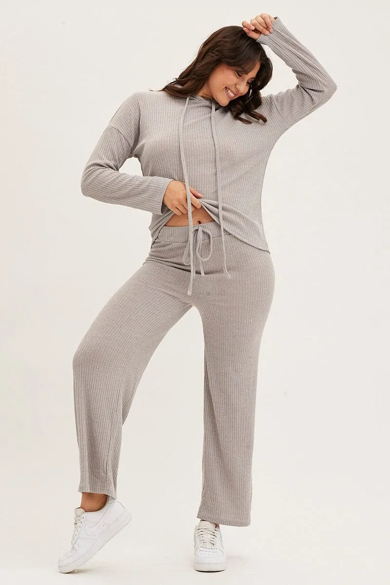 Grey Hoodie Loungewear Set sold by Ally Fashion product image thumbnail 2