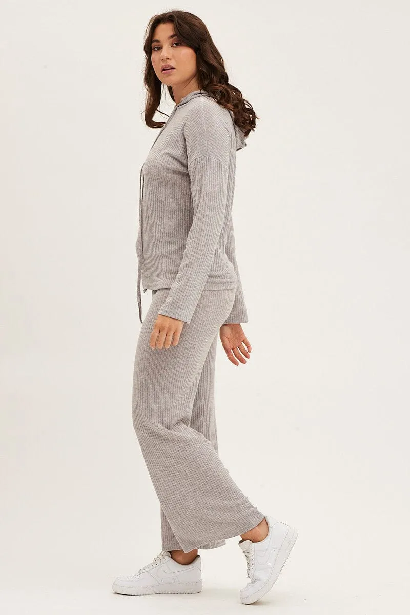 Grey Hoodie Loungewear Set sold by Ally Fashion product image thumbnail 4