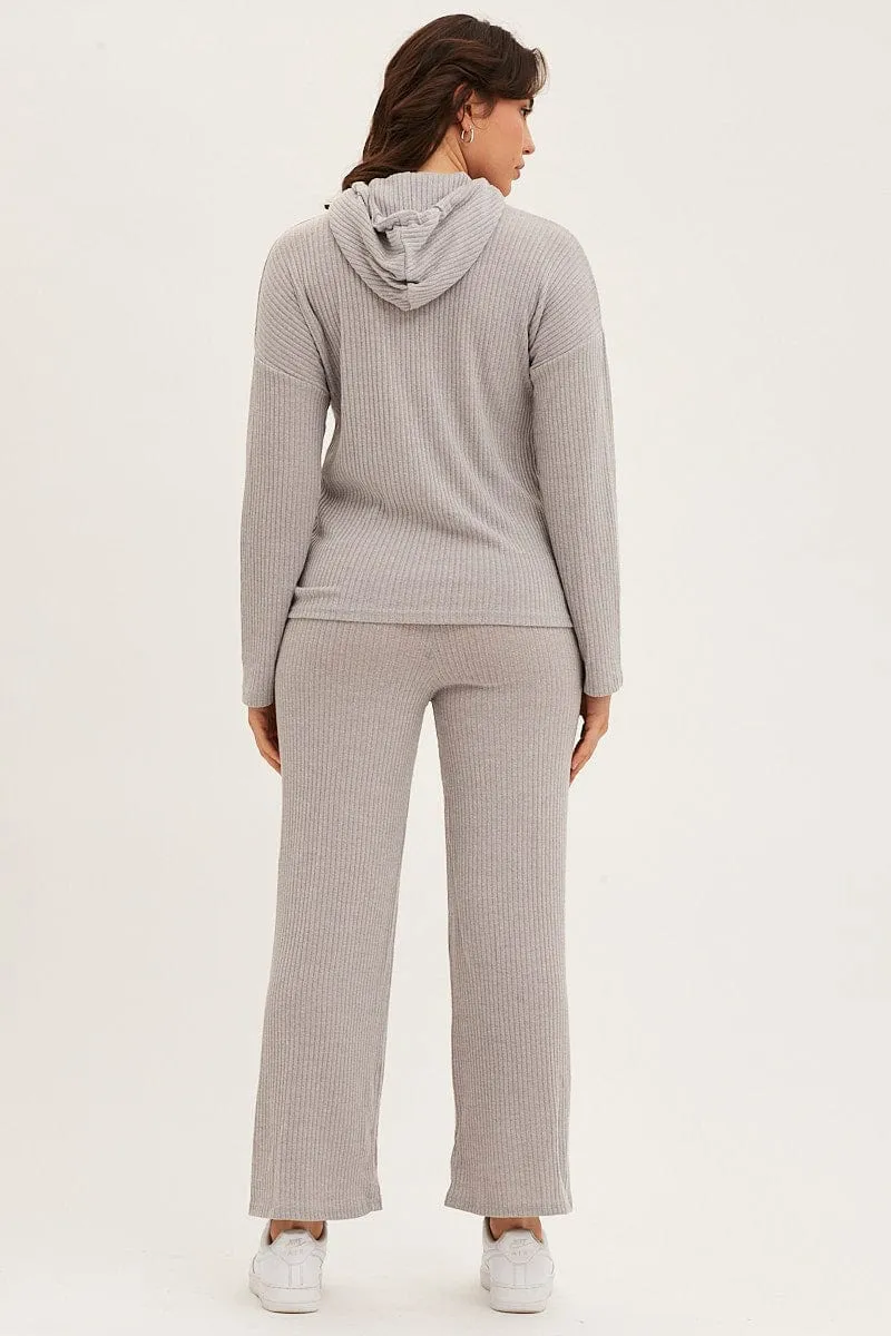 Grey Hoodie Loungewear Set sold by Ally Fashion product image thumbnail 5