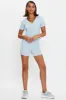 Blue Knit Shorts sold by Ally Fashion