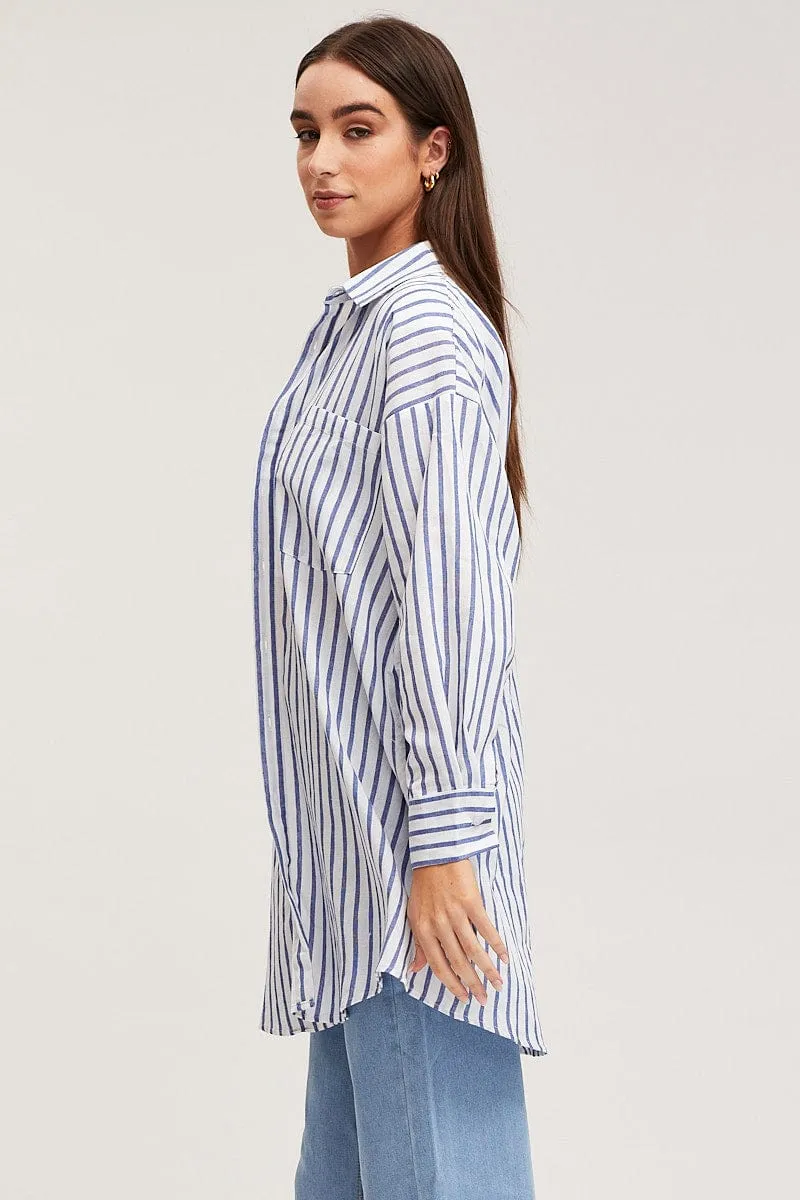 Stripe Night Shirt Relaxed sold by Ally Fashion product image thumbnail 4