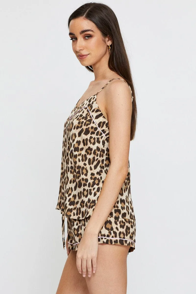 Print Pyjamas Set Cami sold by Ally Fashion product image thumbnail 4