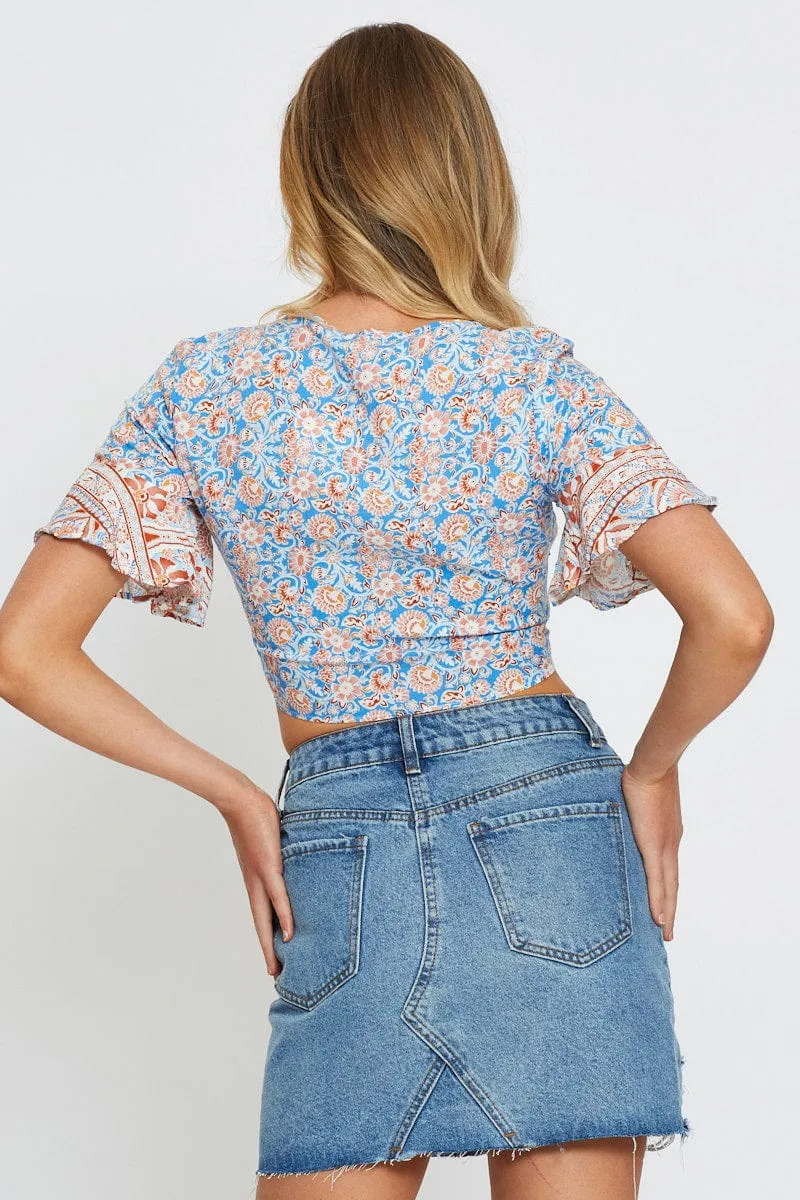 Boho Print Bolero Short Sleeve sold by Ally Fashion product image thumbnail 5