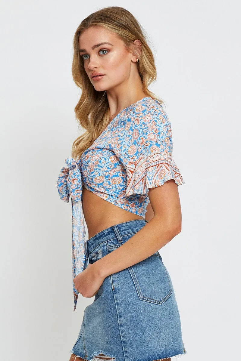 Boho Print Bolero Short Sleeve sold by Ally Fashion product image thumbnail 4