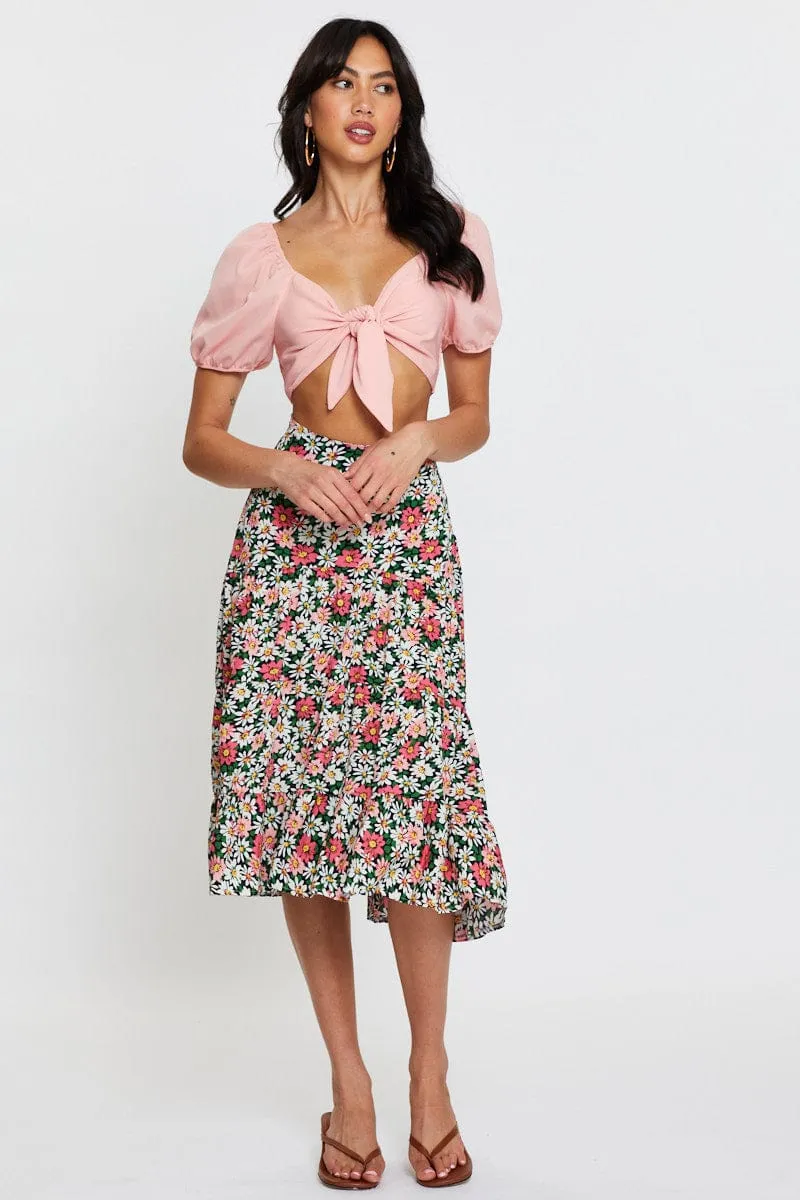 Pink Crop Bolero Short Sleeve sold by Ally Fashion product image thumbnail 2