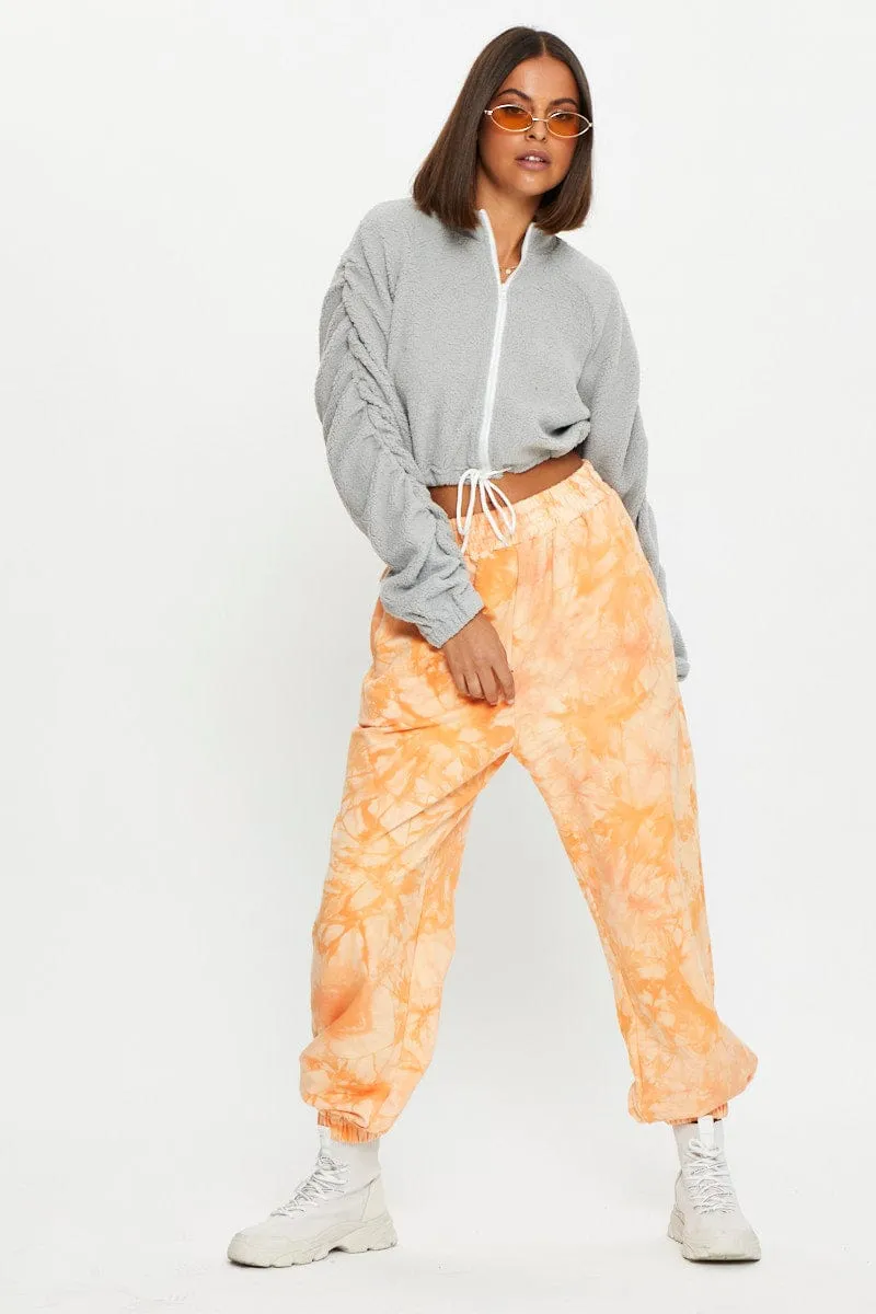 Grey Teddy Zip Front Jacket sold by Ally Fashion product image thumbnail 2