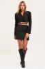 Black Crop Jacket Long Sleeve sold by Ally Fashion