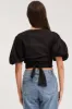 Black Crop Bolero Short Sleeve sold by Ally Fashion