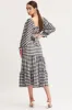 Check Midi Skirt High Rise sold by Ally Fashion
