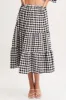 Check Midi Skirt High Rise sold by Ally Fashion