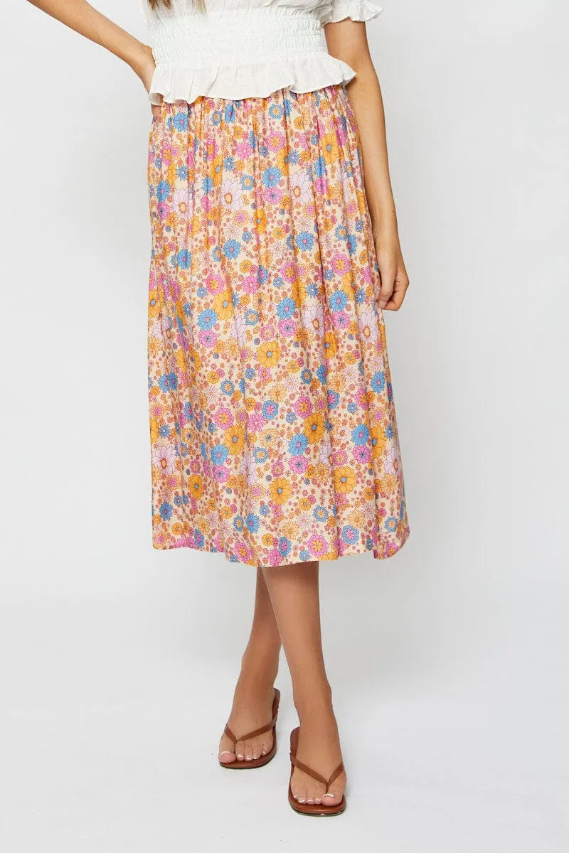 Boho Print Maxi Skirt Relaxed sold by Ally Fashion product image thumbnail 2