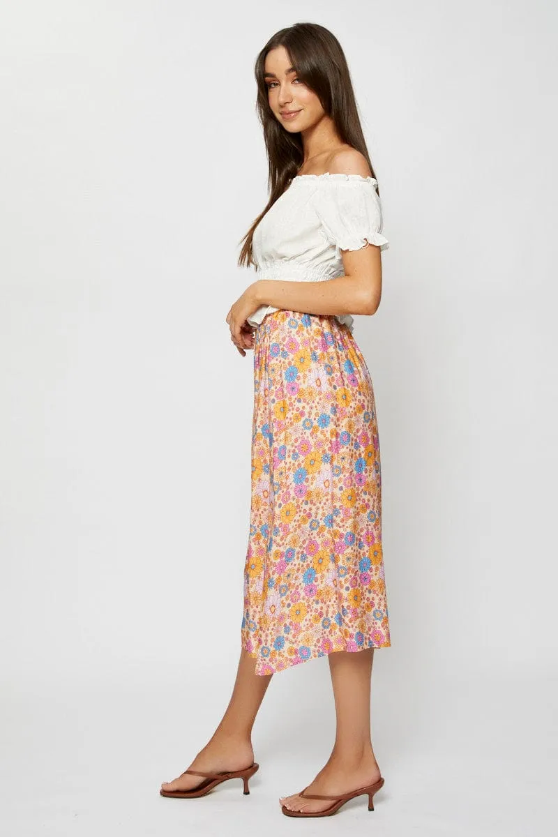 Boho Print Maxi Skirt Relaxed sold by Ally Fashion product image thumbnail 4