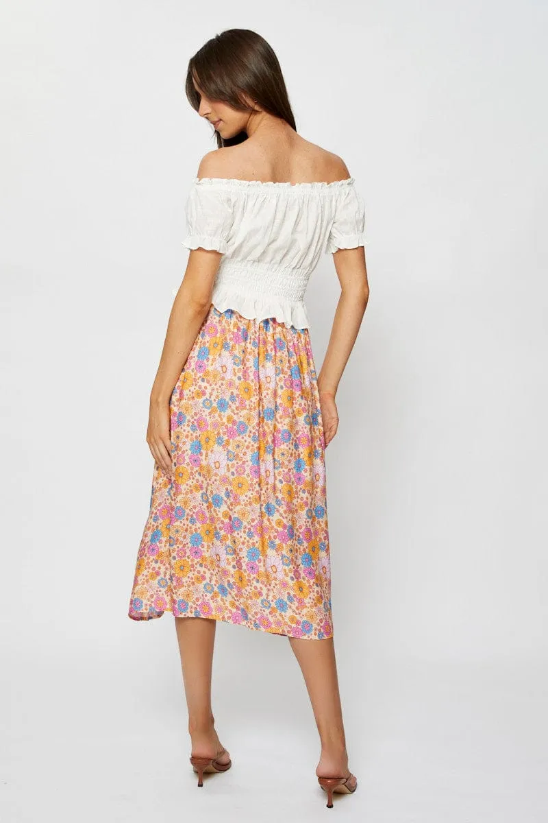 Boho Print Maxi Skirt Relaxed sold by Ally Fashion product image thumbnail 5