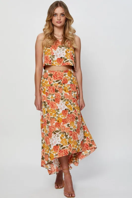 Print Maxi Skirt High Rise sold by Ally Fashion