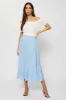 Blue Midi Skirt High Rise sold by Ally Fashion