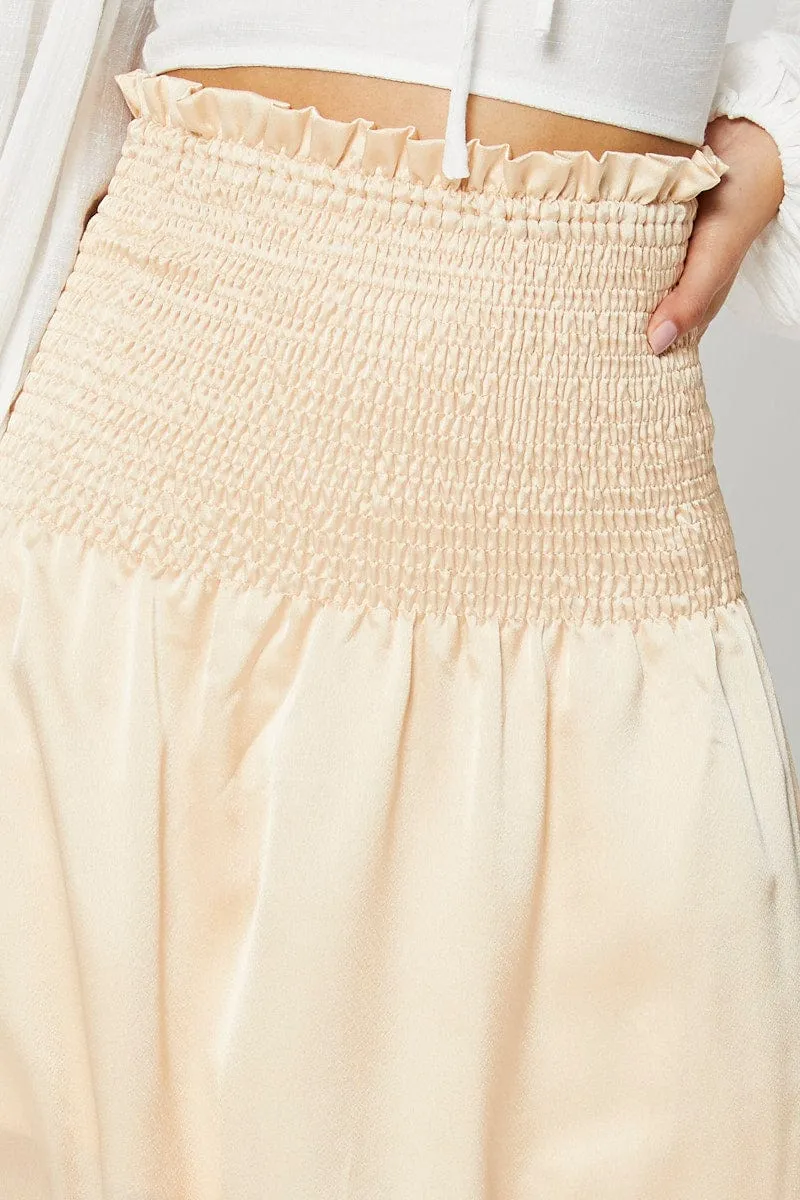 White Maxi Skirt Satin sold by Ally Fashion product image thumbnail 5