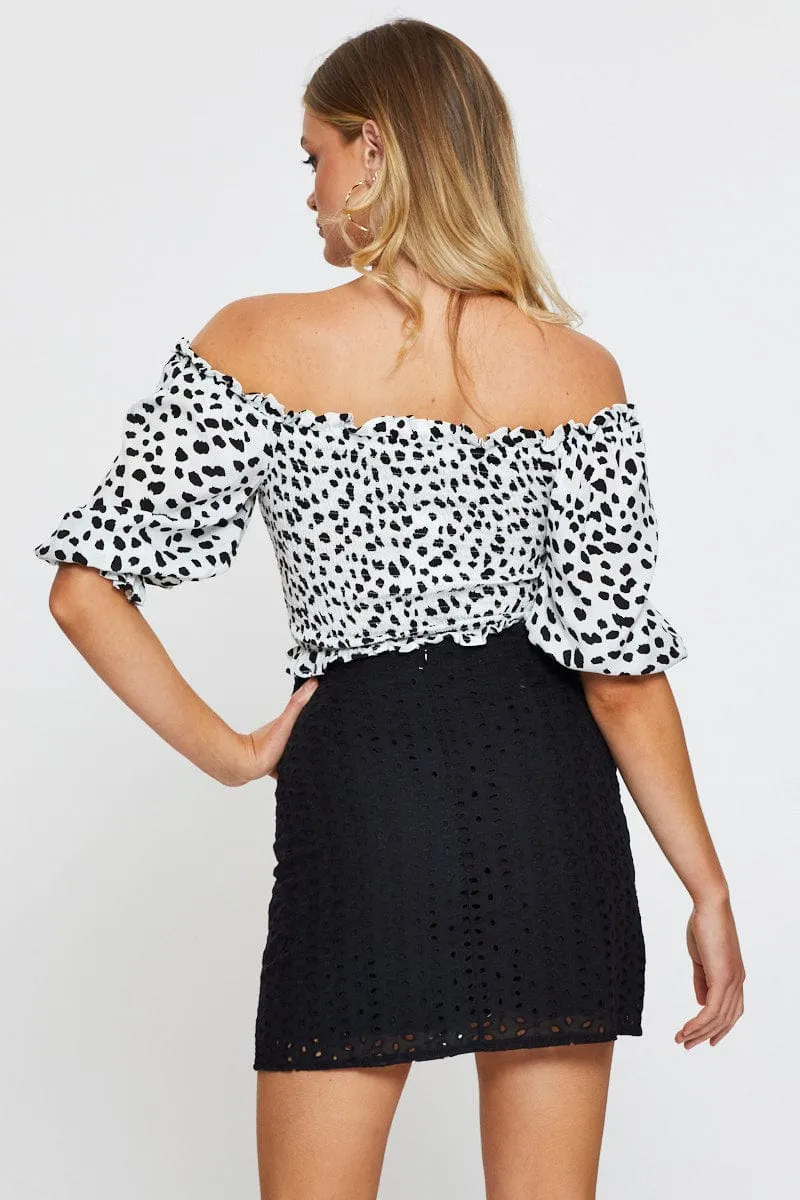 Black Mini Skirt High Rise sold by Ally Fashion product image thumbnail 5