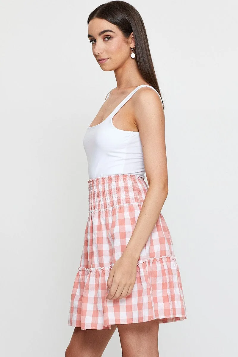 Check Flare Skirt Mini High Rise sold by Ally Fashion product image thumbnail 4