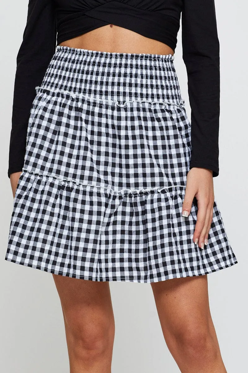 Check Flare Skirt Mini High Rise sold by Ally Fashion product image thumbnail 5