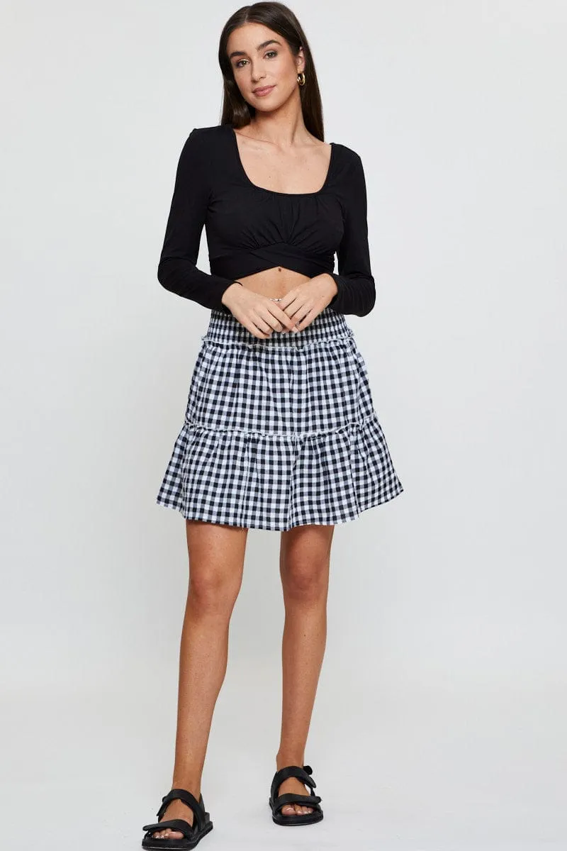 Check Flare Skirt Mini High Rise sold by Ally Fashion product image thumbnail 2