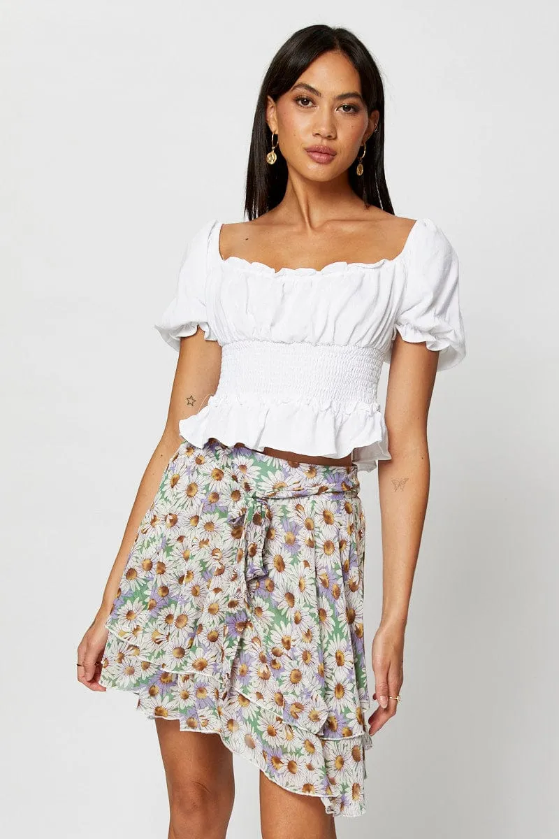 Print Skater Skirt sold by Ally Fashion