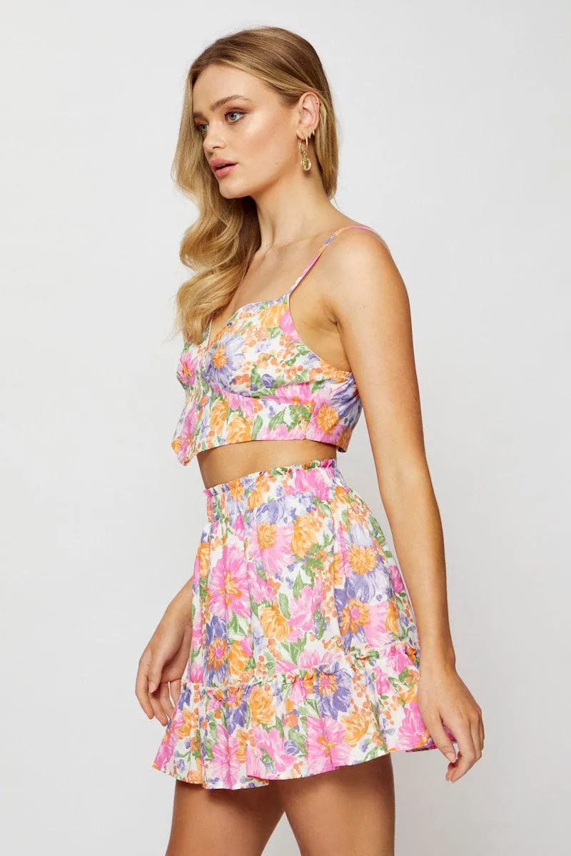 Print Skater Mini Skirt sold by Ally Fashion product image thumbnail 5