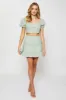 Green Frill Short Skater Skirt sold by Ally Fashion