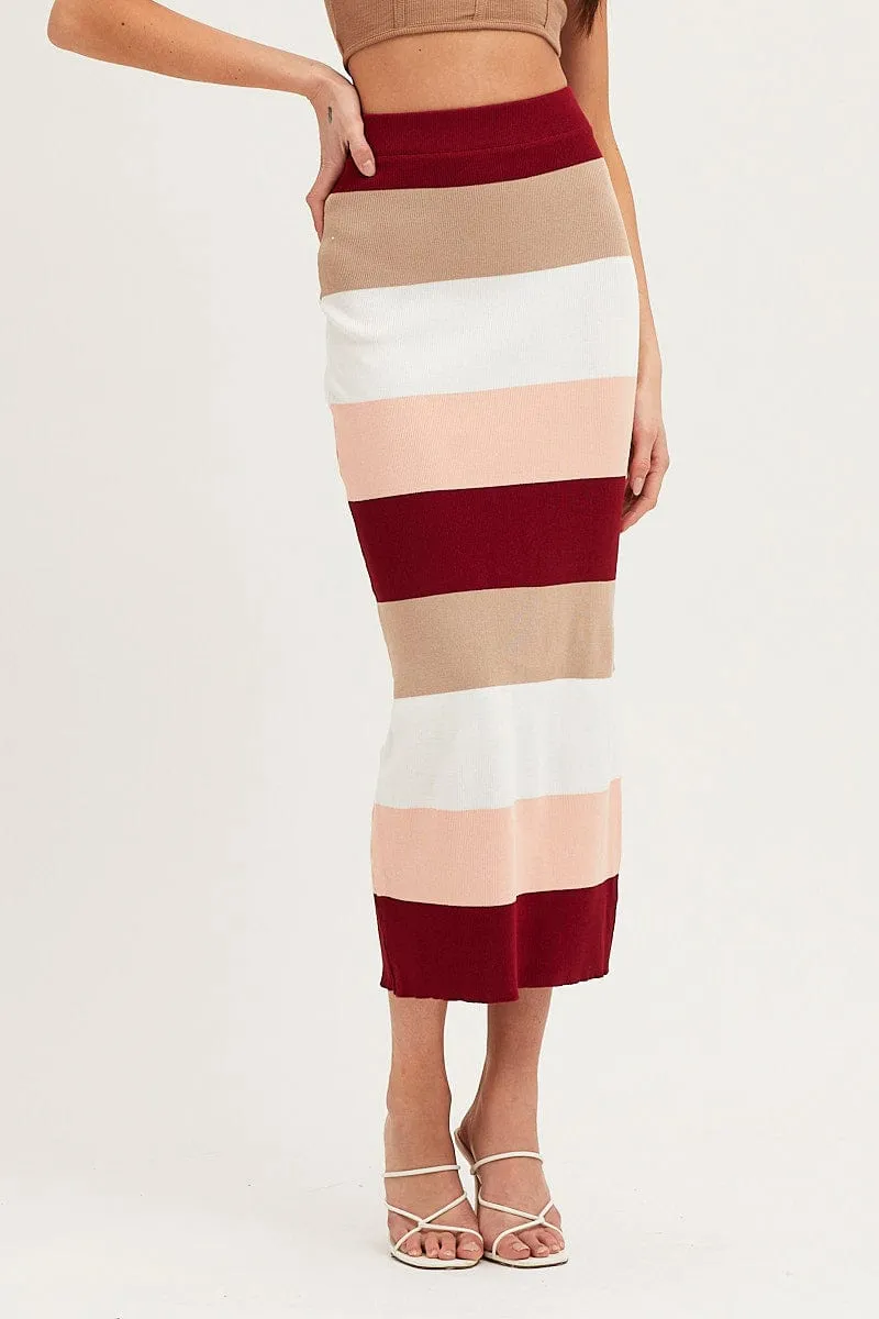 Multi Knit Midi Skirt sold by Ally Fashion product image thumbnail 2