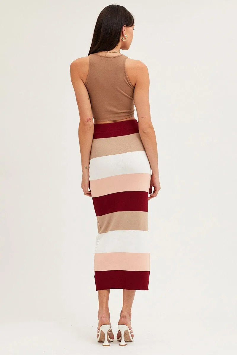 Multi Knit Midi Skirt sold by Ally Fashion product image thumbnail 5