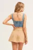 Beige Pleated Tennis Skirt sold by Ally Fashion